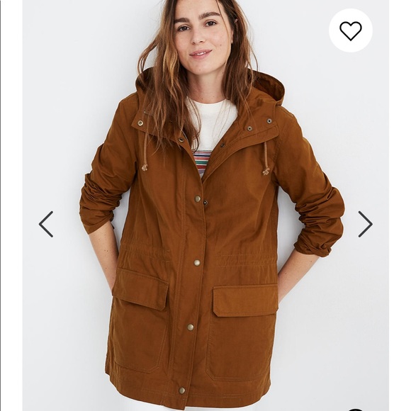 Madewell Jackets Coats New Madewell Anorak Raincoat Size Xs Dried Cedar Poshmark